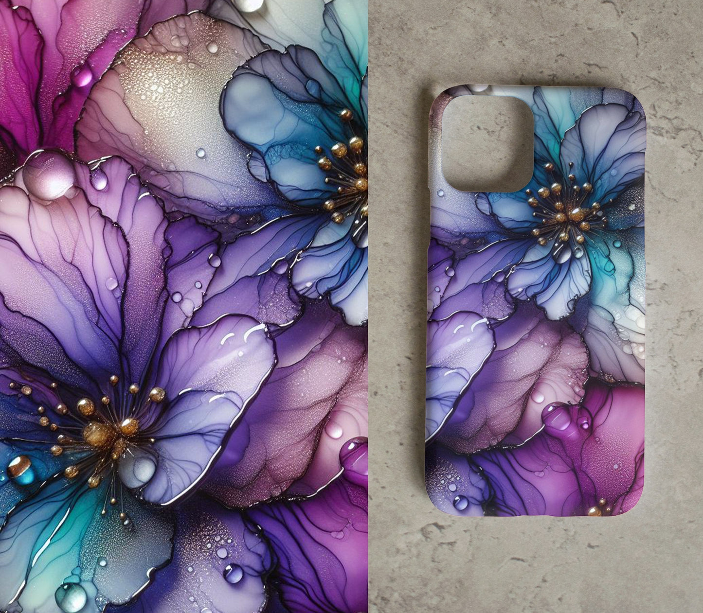 Water Ink Flower